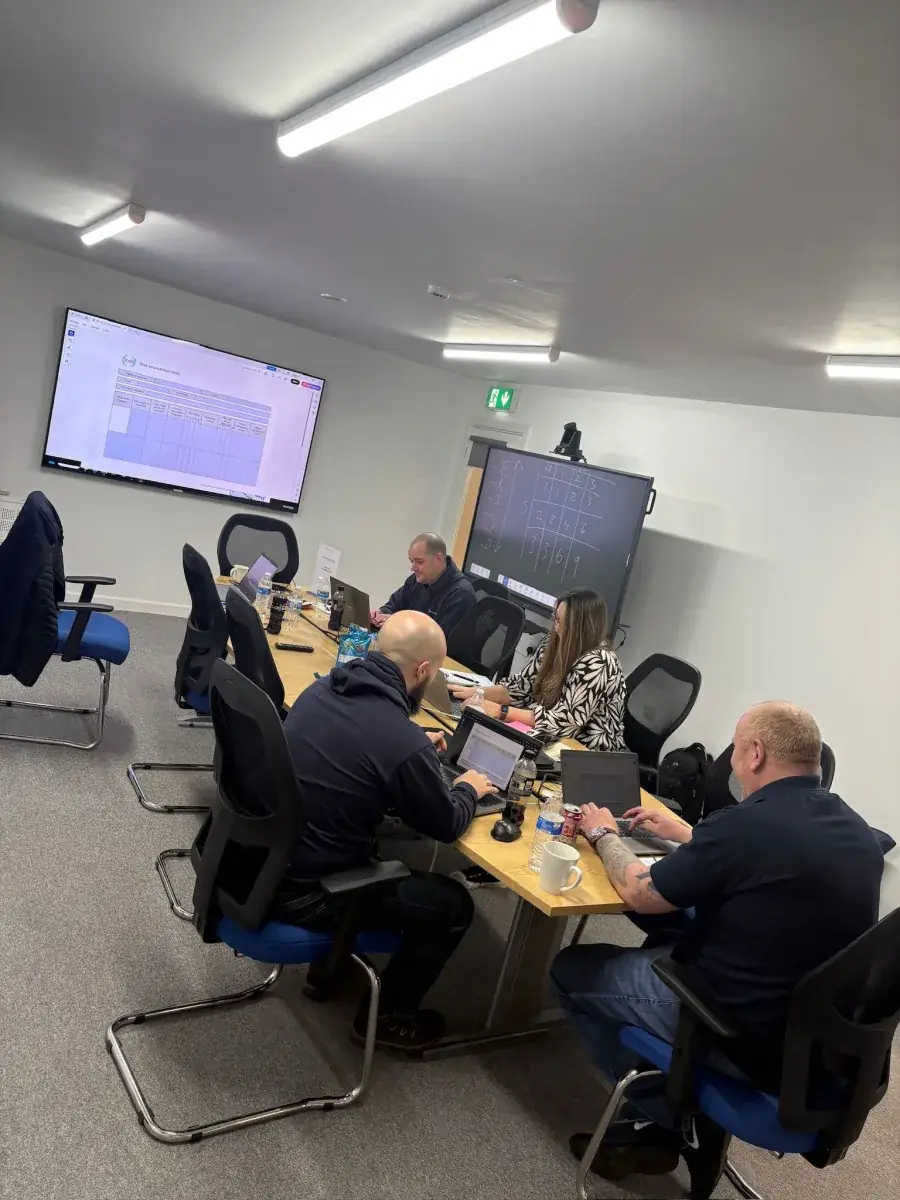 Jonathan with NEBOSH Gold Learning Partner signage