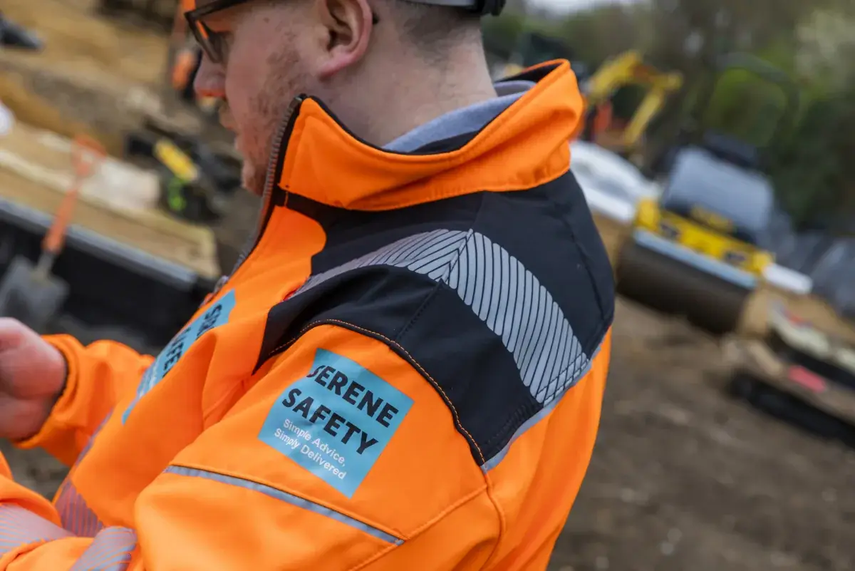 Serene Safety consultant working on site